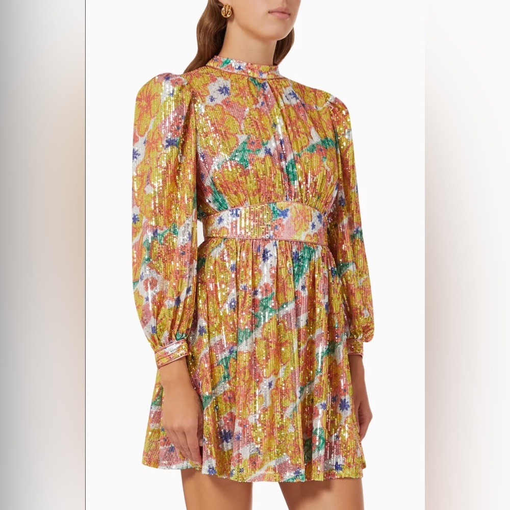 CeliaB Popa Sequin Party Mini Dress Multi Womens XS NWT Sparkly